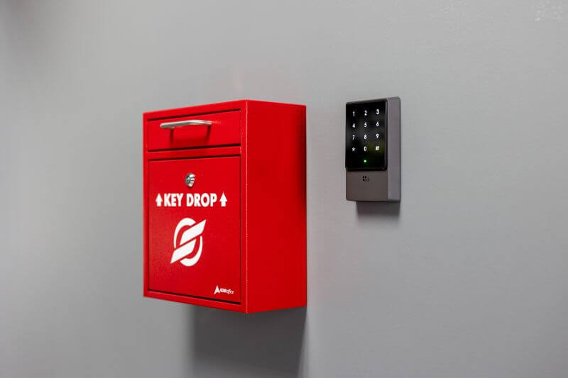 red key drop box
